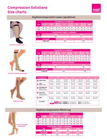 LTA Size Chart Sheet