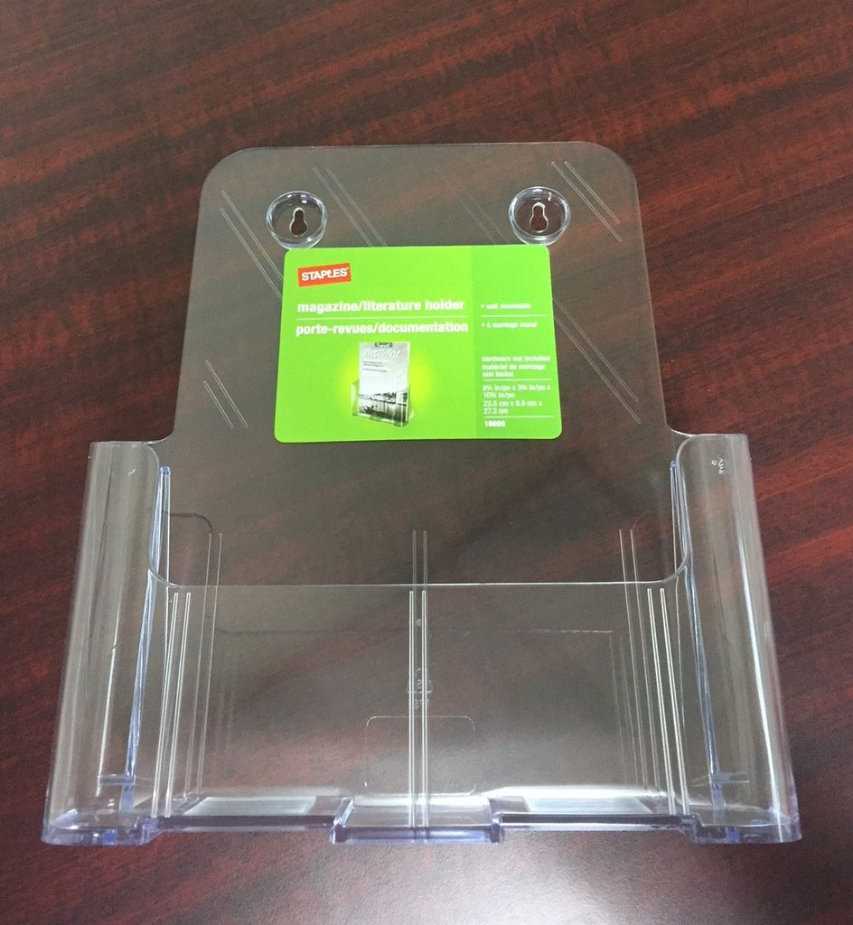CLEAR LITERATURE/BROCHURE HOLDER