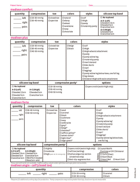 CUSTOM STOCKING ORDER FORM (Qty. 25)