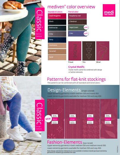 NEW FLAT-KNIT COLORS AND PATTERNS FLYER