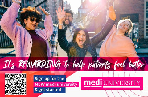 MEDI UNIVERSITY REWARDS POSTCARD (4X6)