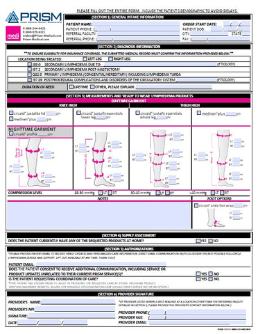 PRISM WOUND-CARE LTA FORM (25/PAD)