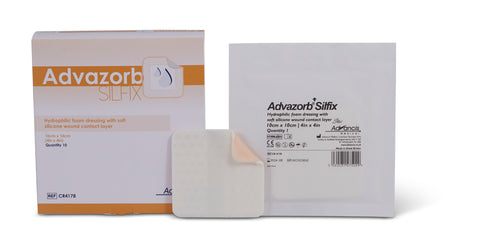 !!SAMPLE ADVAZORB SILFIX, 4X4IN, 10/BX