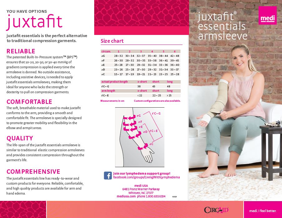 JUXTAFIT ESSENTIALS ARM TRIFOLD (PACK25) !!THESE ARE IN PACKS OF 25!!