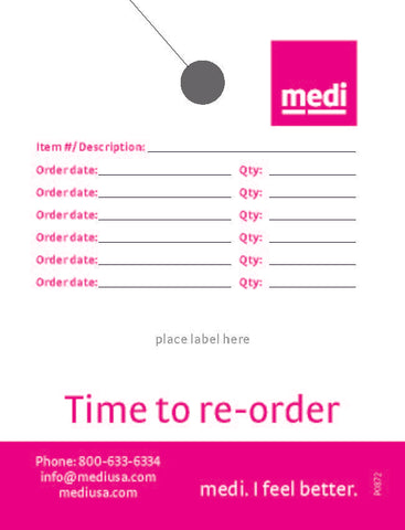 REORDER/REFILL TAGS