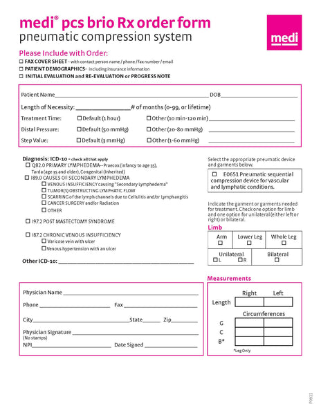 GENIUS/BRIO ORDER FORM (25pg PAD)