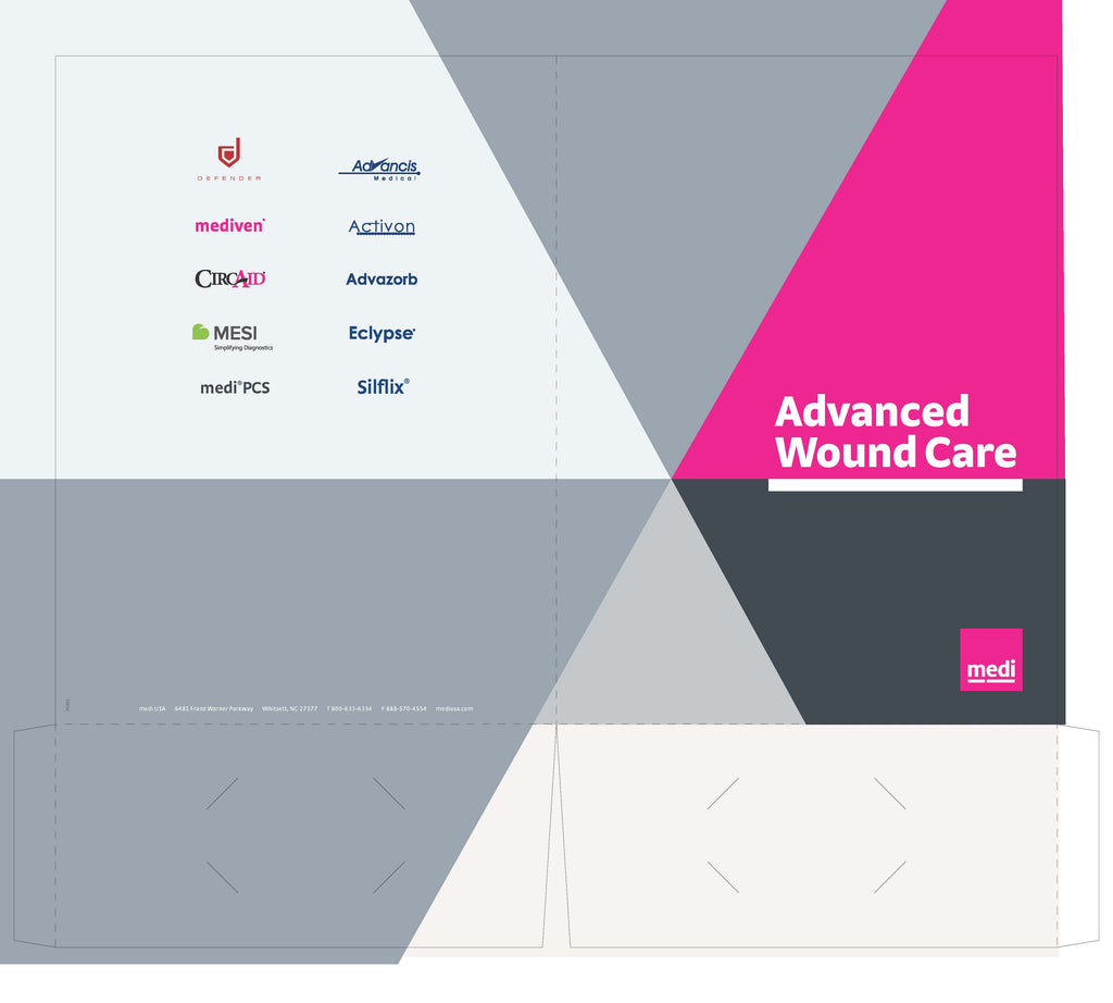 medi wound care 2-pocket folder