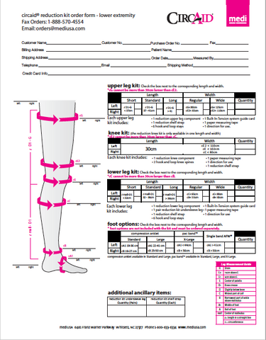 CIRCAID REDUCTION KIT ORDER FORM