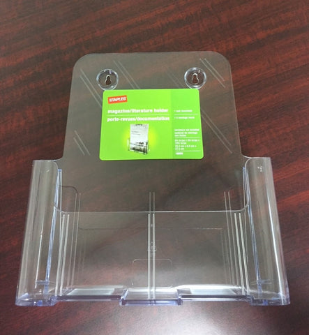 CLEAR LITERATURE/BROCHURE HOLDER